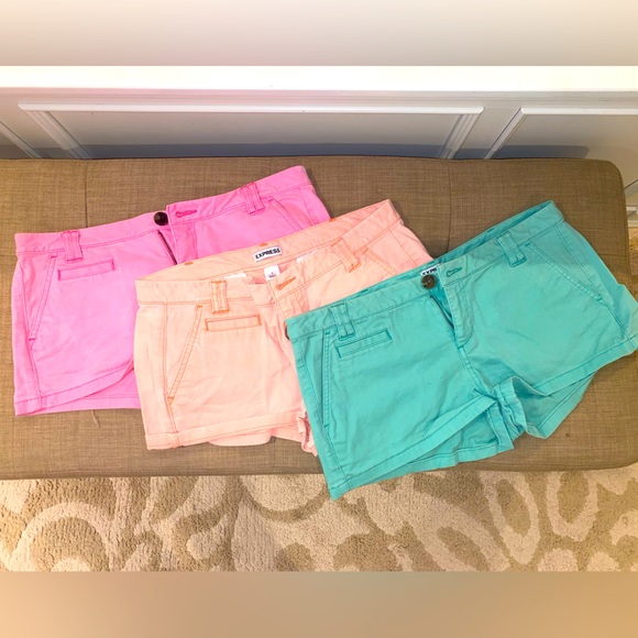 3 pack of express low rise shorts! - Picture 1 of 8